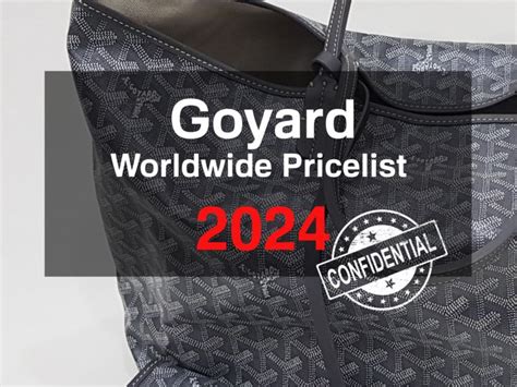 goyard online sales|goyard price list.